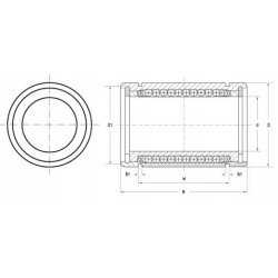 Łożyska liniowe 20mm LM20UU LM20 UU LM20UU